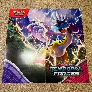 Scarlet & Violet Temporal Forces Large Pokemon Square Wall Art Poster 48"